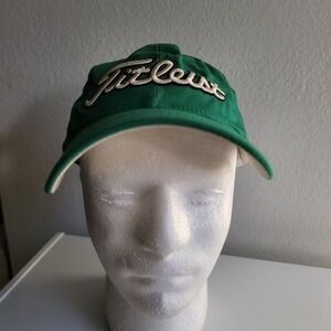 Titleist FootJoy FJ Golf Hat Cap Logo Tan Green Gold Adjustable Fighting Irish‎